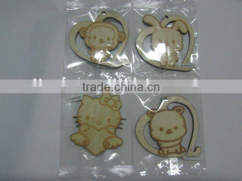 2016 wholesale die-cut wooden shape freshener