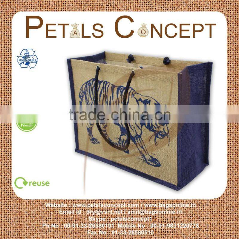 Jute tote bag - manufacturer & wholesale - from india - bulk manufacturer