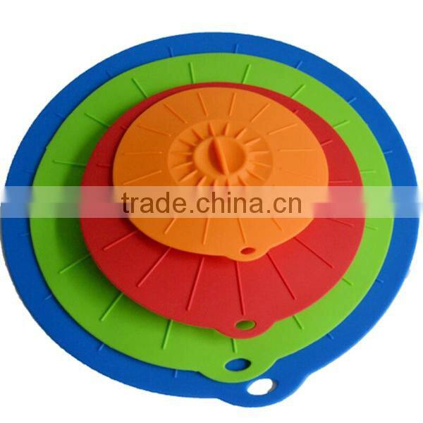 LFGB Approved custom logo packages silicone pot cover lid