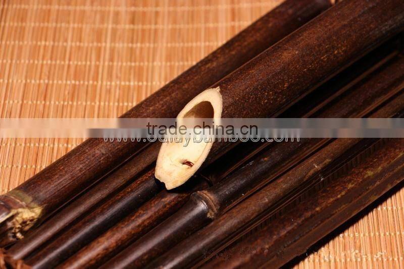 Nature Black Bamboo Poles Ladders With Flowers for Home And Garden Decoration