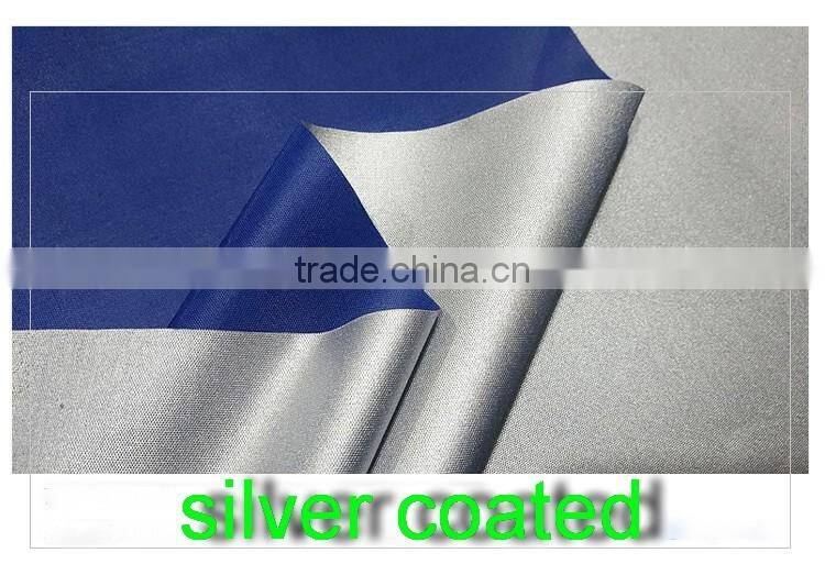 waterproof fabric for umbrella,190t pongee umbrella fabric 100% polyester,silver coated fabric