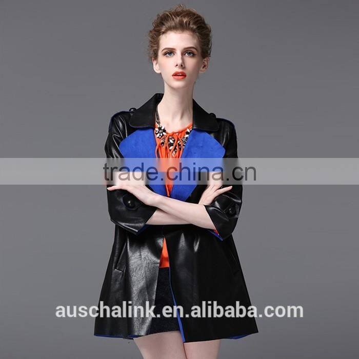 new arrival fashion women waterproof pu sexy leather jackets customized