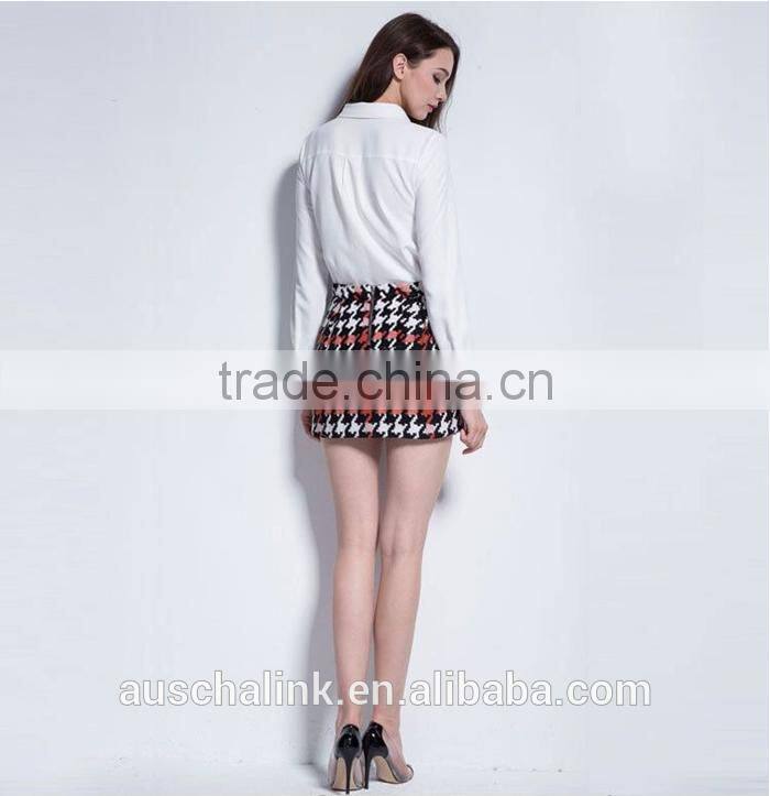 latest model women winter wool skirt customized OEM service