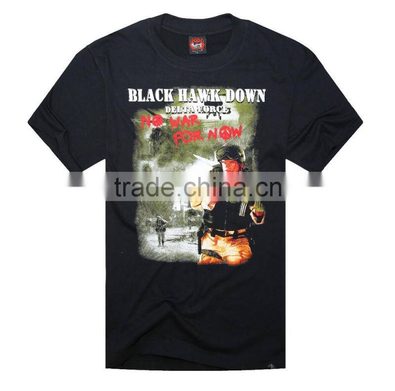 2016 New printing new model wholesale comfort colors mens t-shirt with WAR print