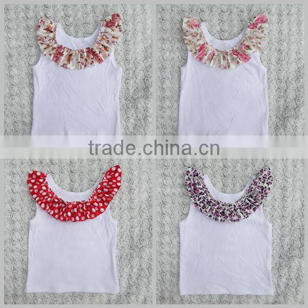 wholesale cheap ruffle shirts toddler baby tank top