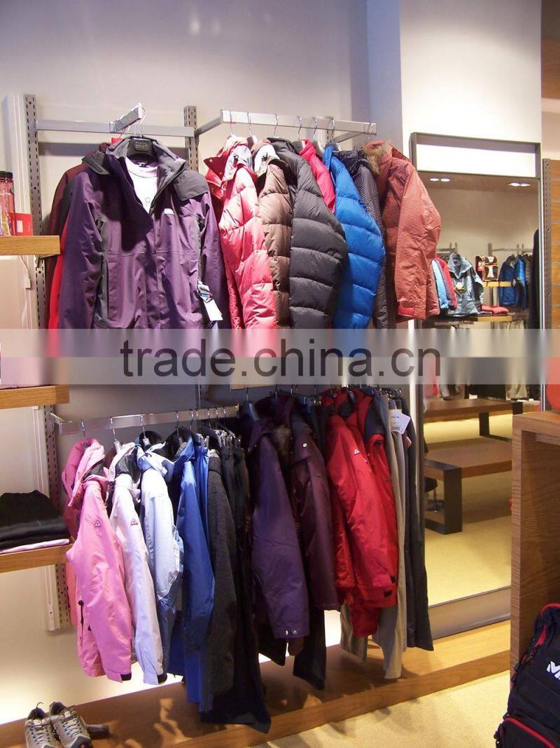 stainless wall mount for shopping mall system tubing and standard