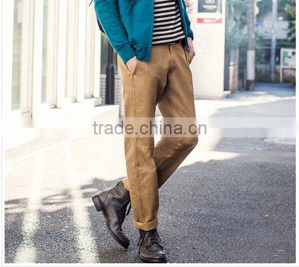 Anti-Shrink and Color Flading Men's Casual Pants/ khaki Trousers