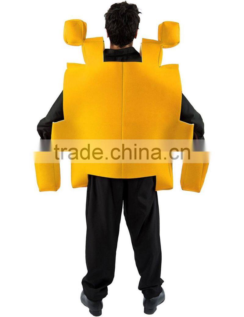 Adult Yellow Space Arcade Game Costume