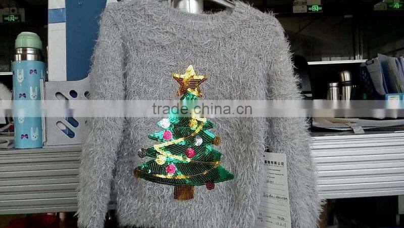 Kids Wholesale Eyelash Knit christmas Sweater (KS0439)