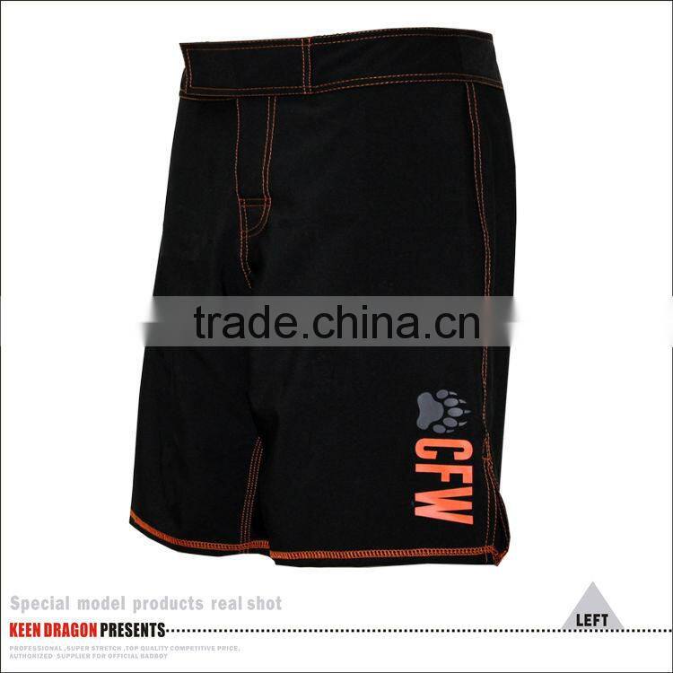 Men's Martial Arts Clothing Black Blank Crossfit Shorts Plain