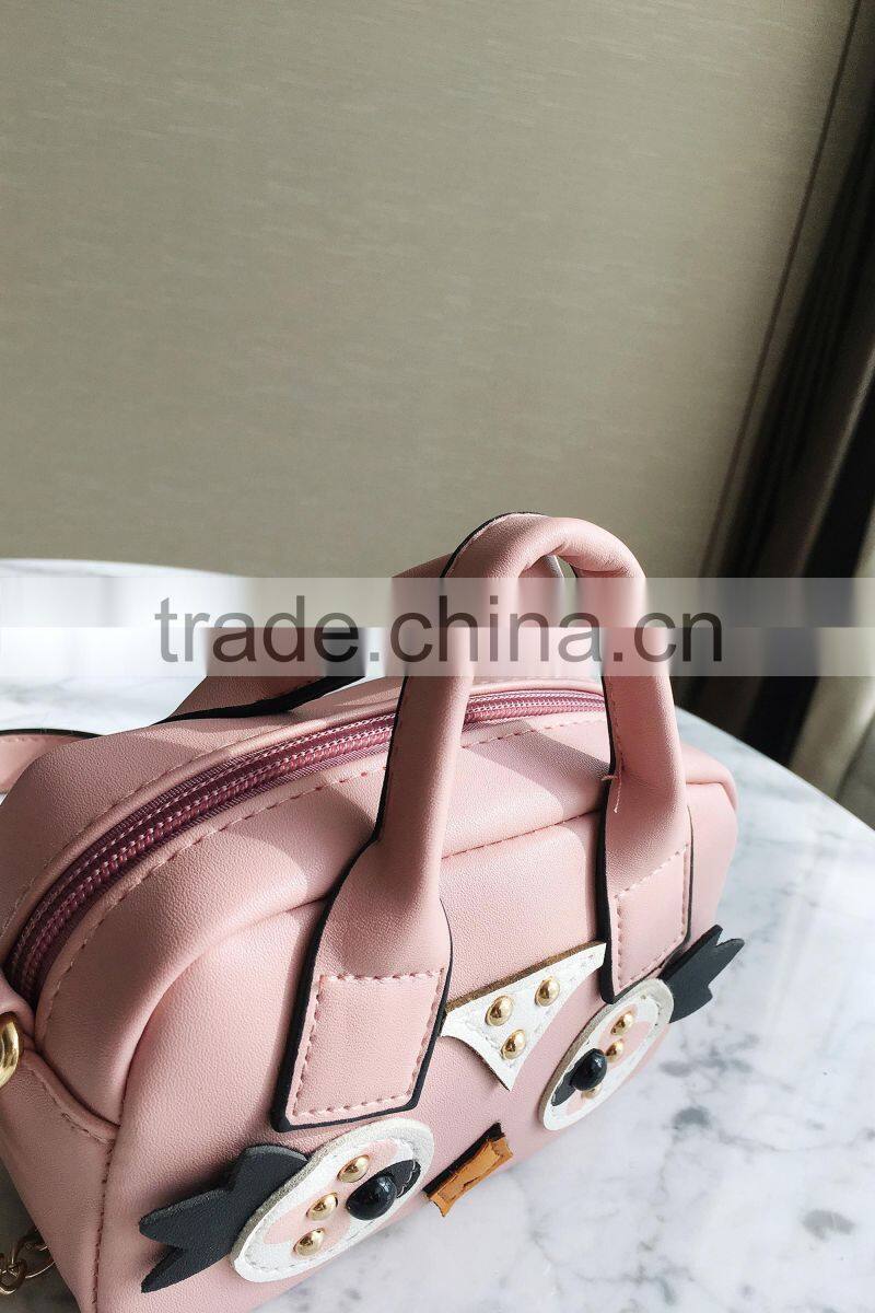 sweet girls fashion sling long strap handbags one pink bag