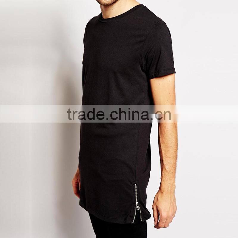 Hip Hop Men Fashion Side Zipper Tshirt Shirts For Men And Women Latest Shirt Designs Men Top Tee Shirts