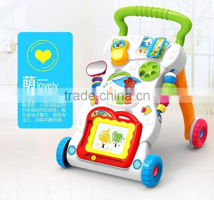 Wholesale Multi-function Plastic Push Baby Walker with music