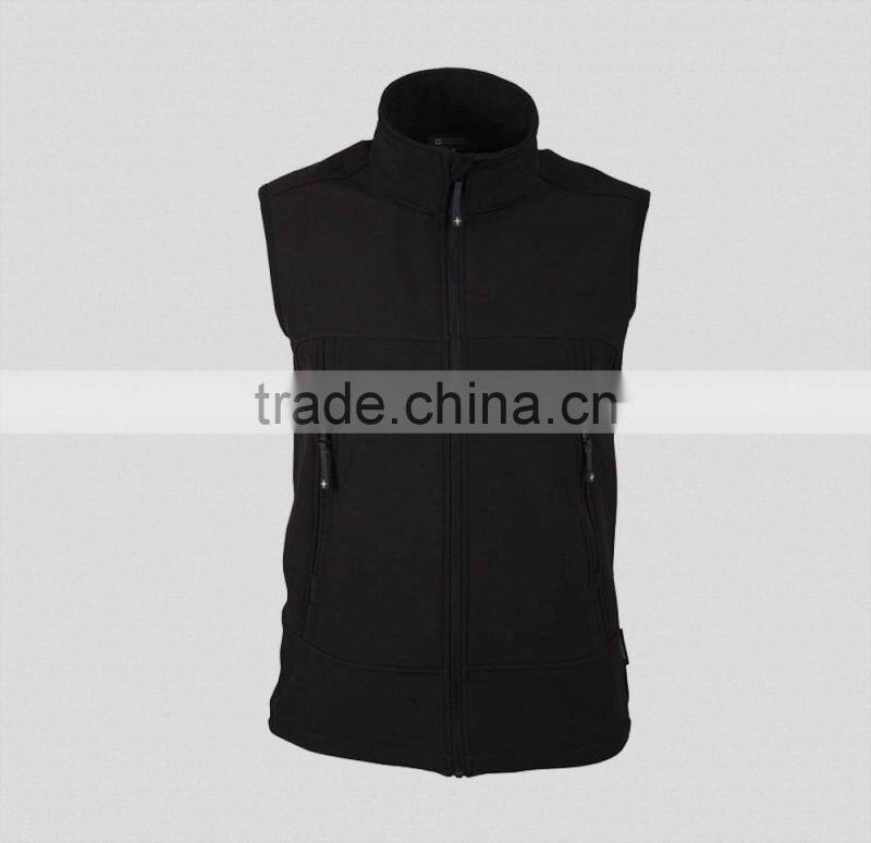 Men's softshell vest water resistant cycling gilet