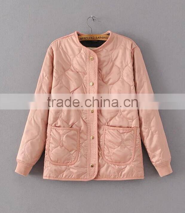 Runwaylover EY1038C OEM serrvice products China supplier women zipper front padded bomber jacket wholesale