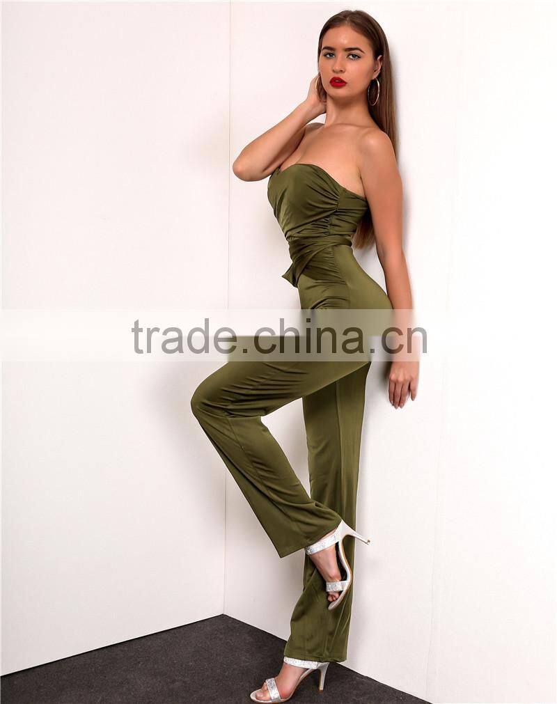Runwaylover 010 Ladies 2017 Sexy Strapless Playsuits
