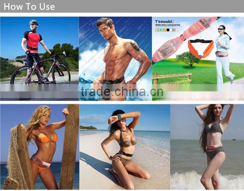 Waterproof Pocket Belt Double Waist Bag~7colors~Swim Diving Fishing Surfing Dry 2 Bag~DHL FREE SHIPPING~Accept Custom