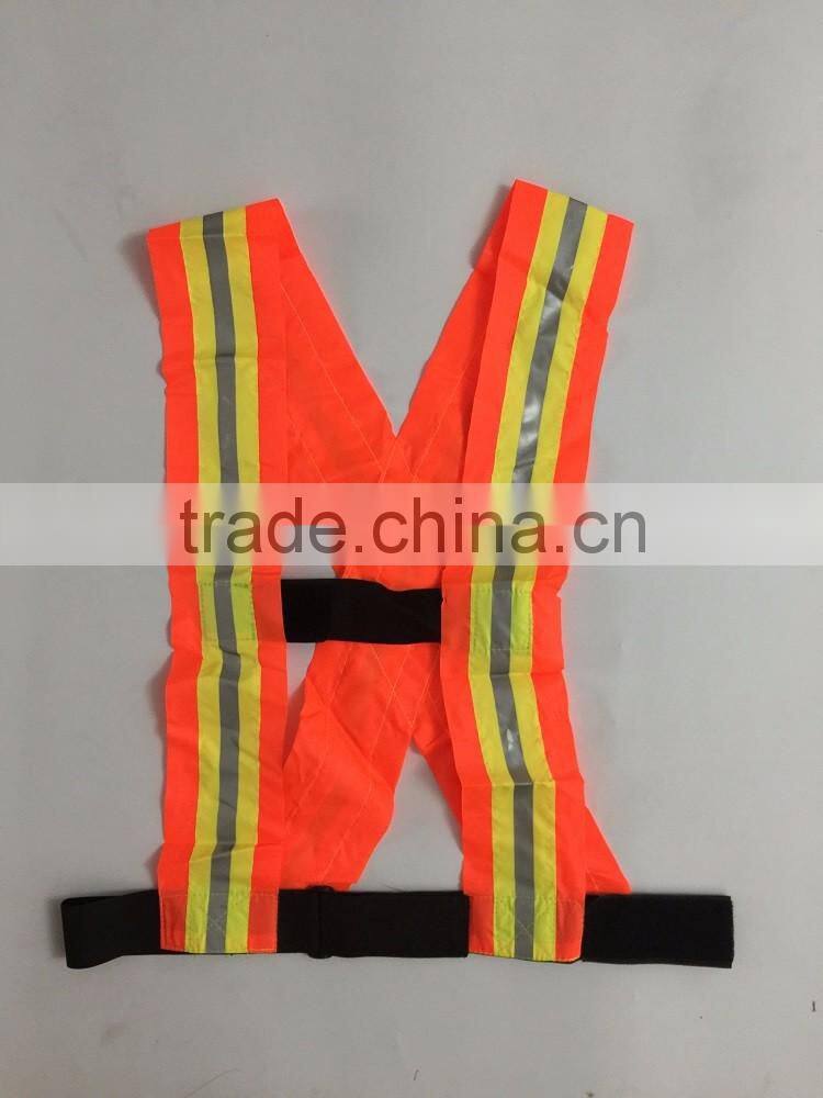 Nylon material reflective work safety man belt with contrast color