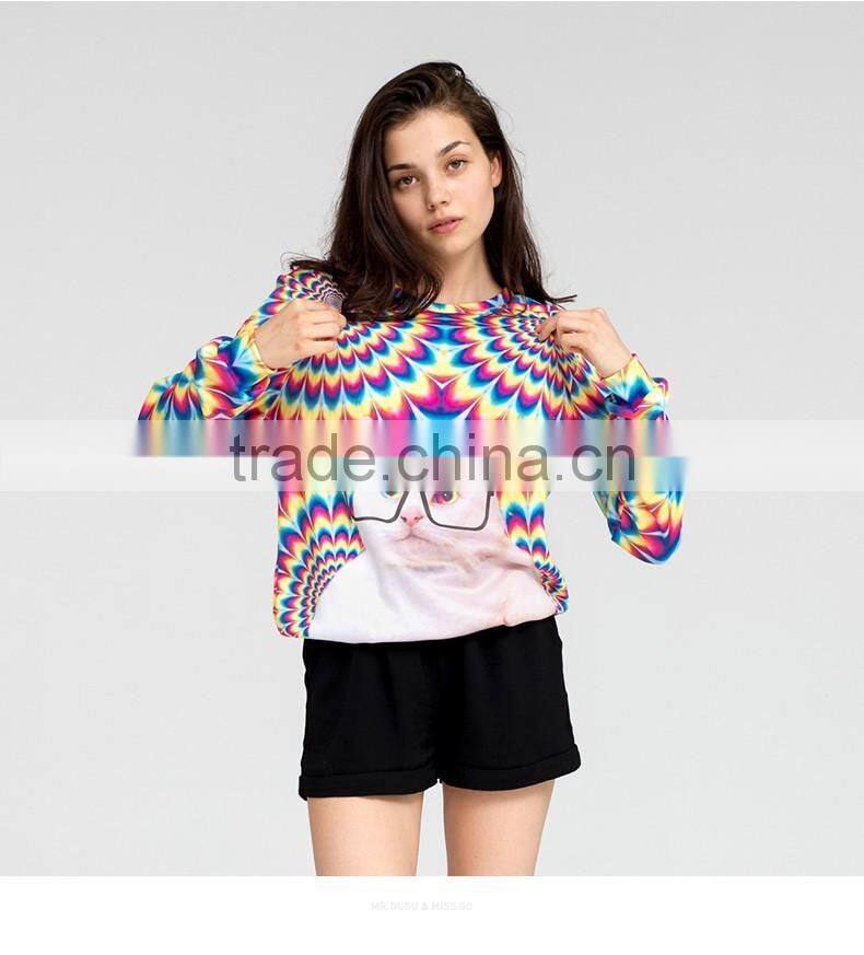 Unisex colorful printing sweatshirt wholesale