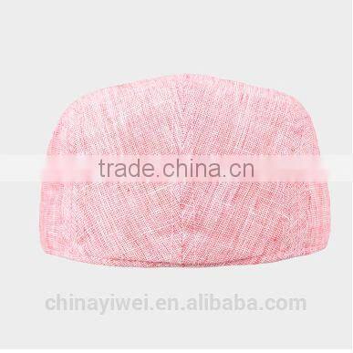 cotton linen beret caps for women