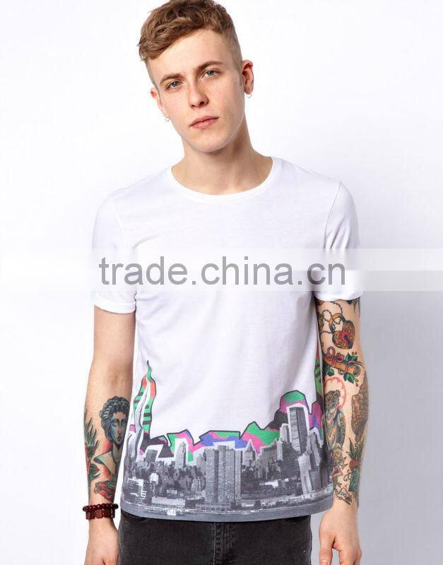 50% Cotton 50% Polyester City Print Tee Shirt