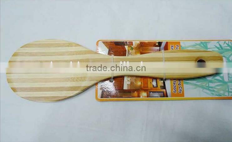 Health bamboo rice shovel white wood spoon with fashion design
