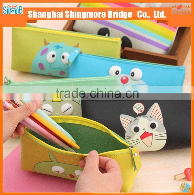 hot sales high quality pu kids pencil case school with cheap price