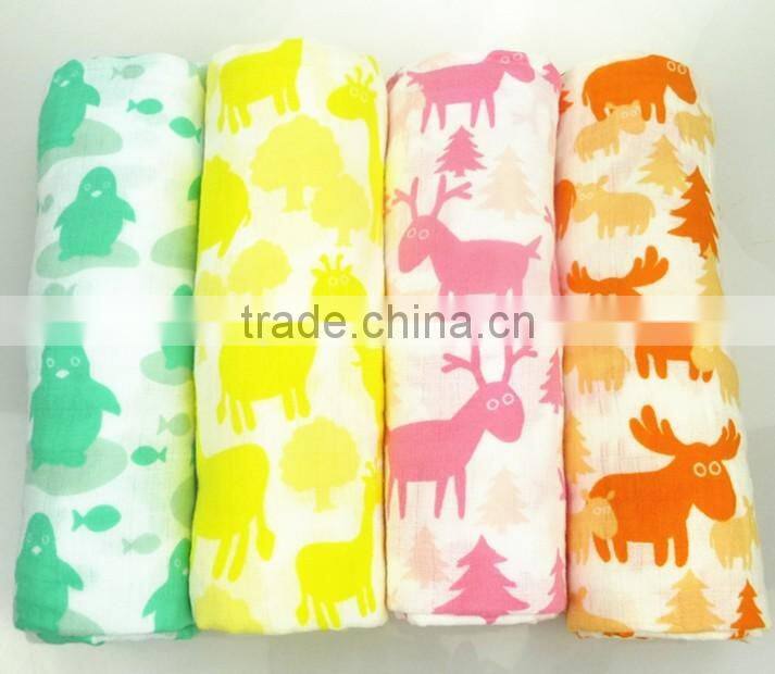 Muslin Swaddle Blankets-Huge 47X47"-Organic-Unisex-Gift Included