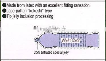 Japan Condom 'NURU NURU SP1500' --- outside top jelly-coated --- 12p wholesale