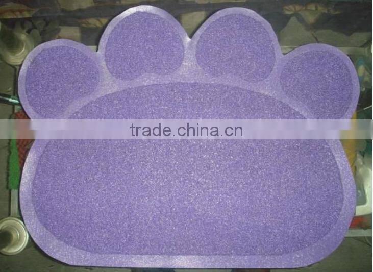 Custom size custom design cat litter mat from China manufacture
