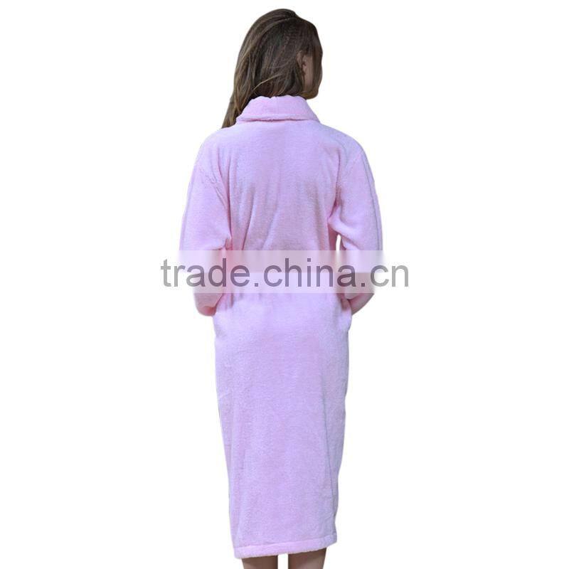 Deluxe 100% cotton terry cloth hotel bathrobes