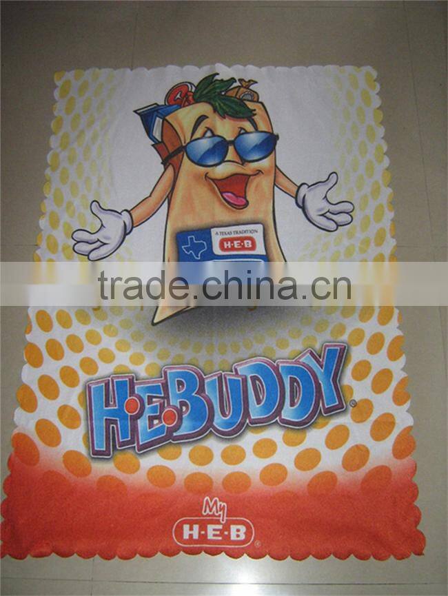 Cartoon Sublimation Printed Photo No Sew Fleece Blanket for Kids bedding Kits