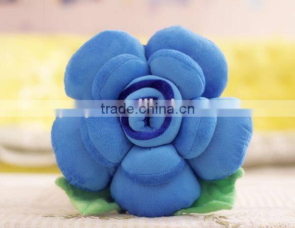 2015 new design plush flower shaped pillow