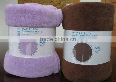 Factory sale custom new design sherpa bonded easy flannel baby blanket