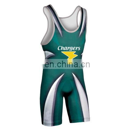 2017 OEM custom sublimated wrestling singlets