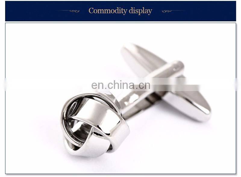 fashion metal knot alloy cufflinks men's jewelry