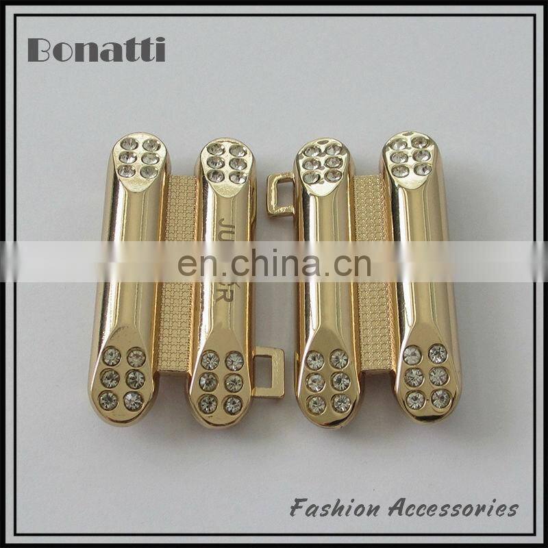 golden buckle for belt fashion metal rhinestone belt buckle