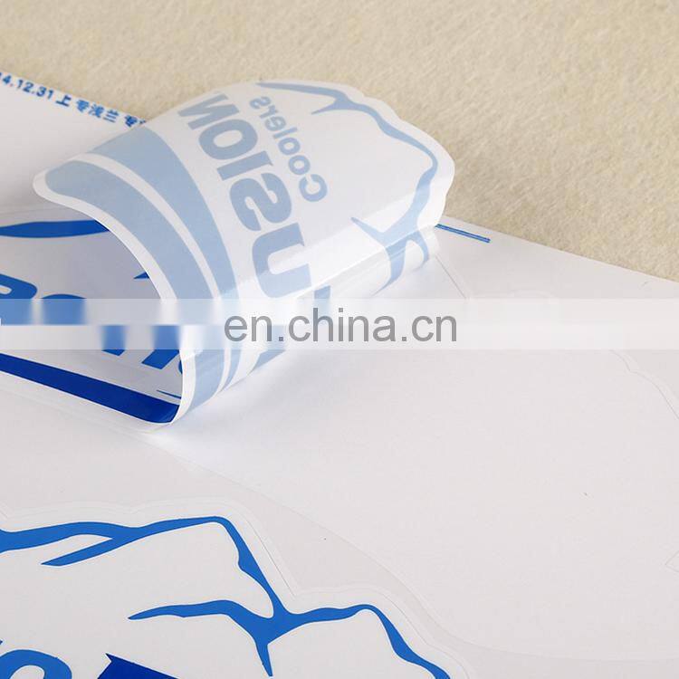 custom printing colorful self adhesive sticker/transparent pvc sticker/bottle sticker