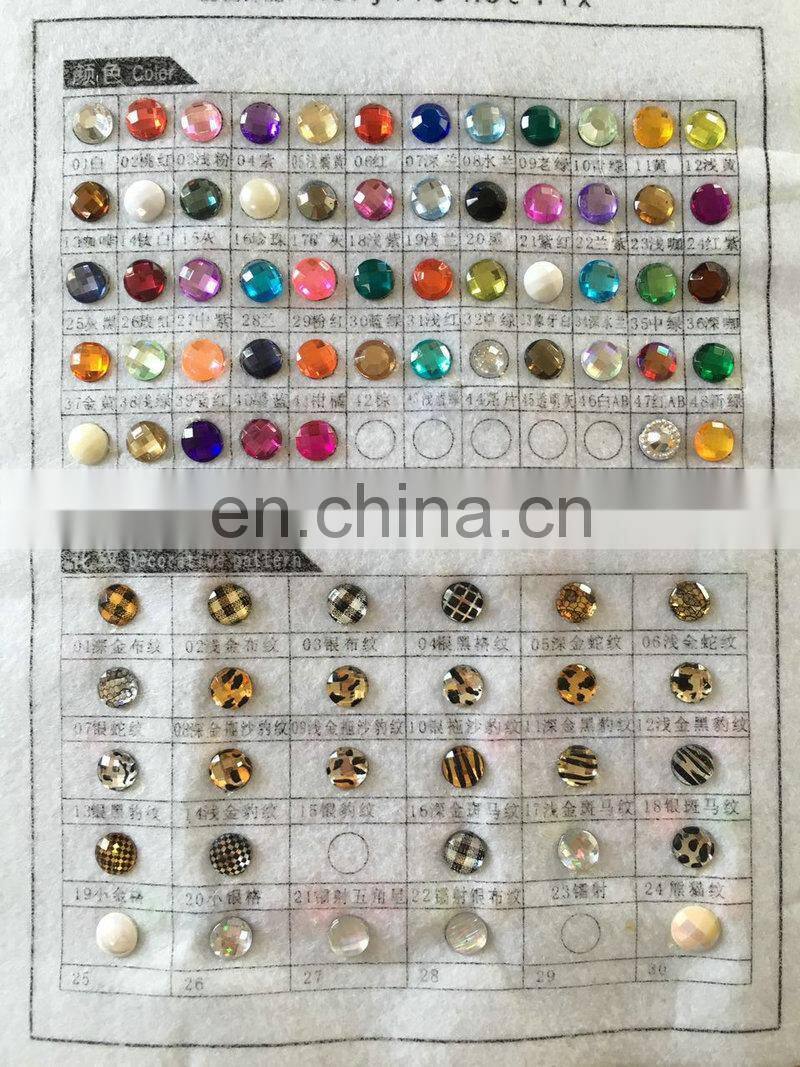 Jet Hematite acrylic hot fix stone