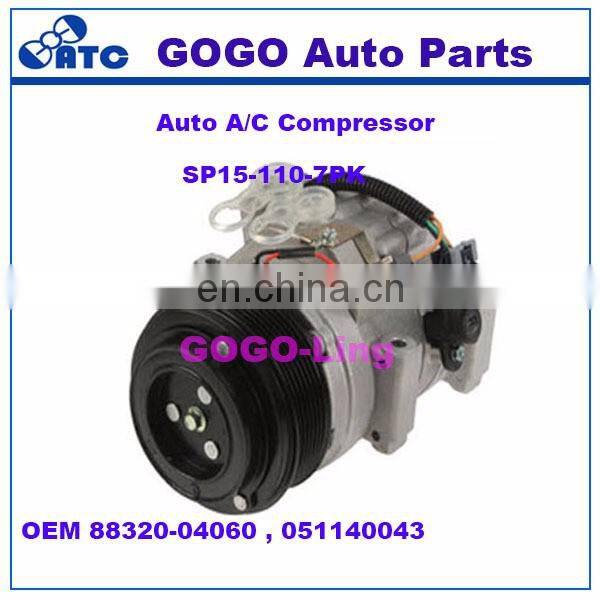 SP15 Auto A/C Compressor for Toy ota Tacoma OEM 88320-04060 , 051140043