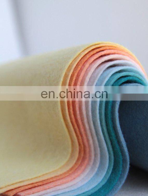 non-woven needle punched Color felt fabric bulk pack for Crafts