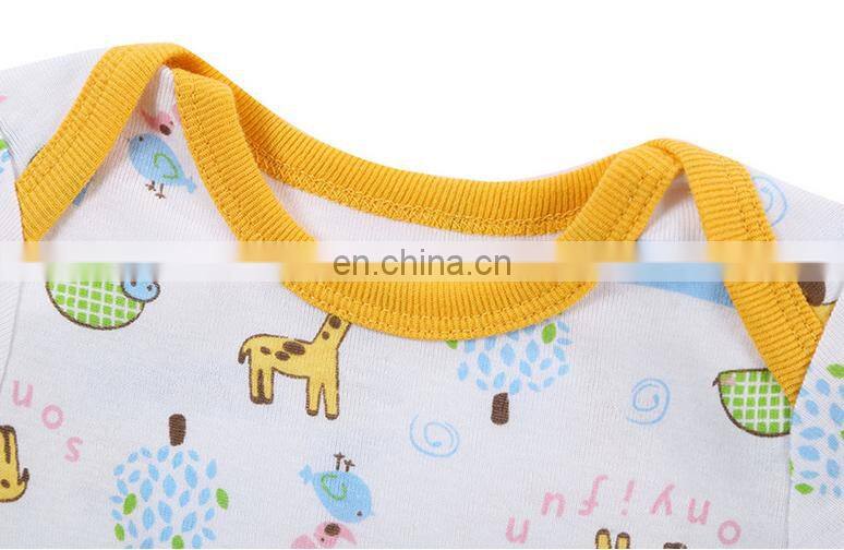 Fashion Cartoon Printed Newborn Baby 100% Cotton Baby Boy Girl Clothes Romper