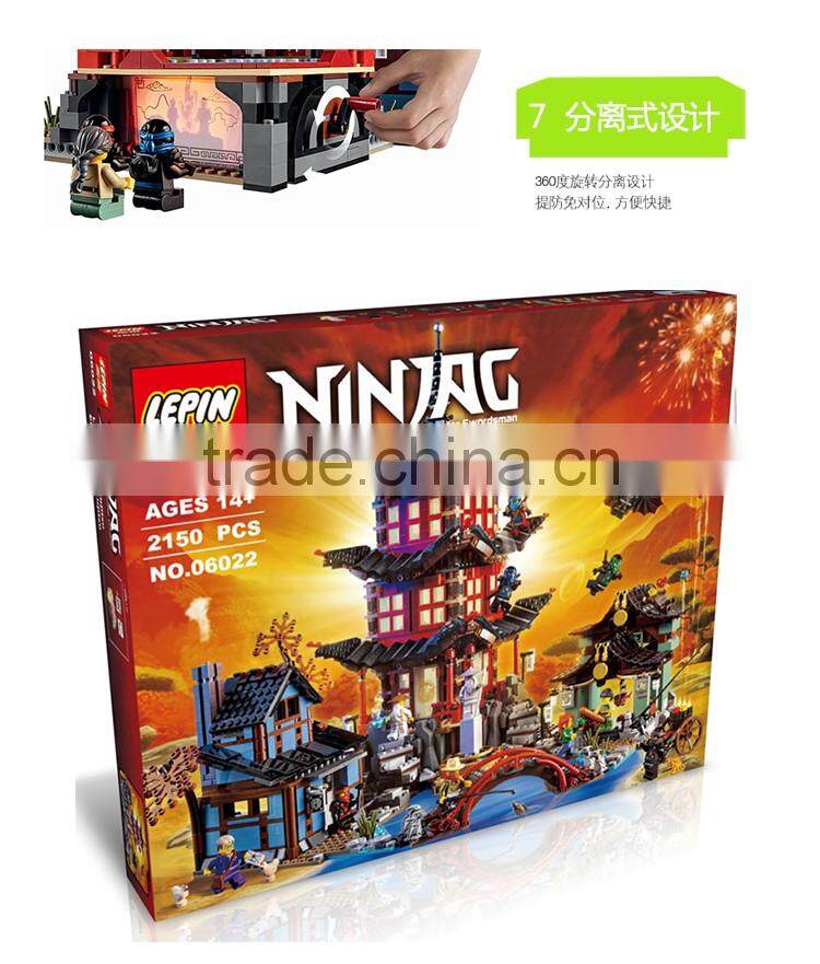 High quality temple building blocks gold kids blocks for sale