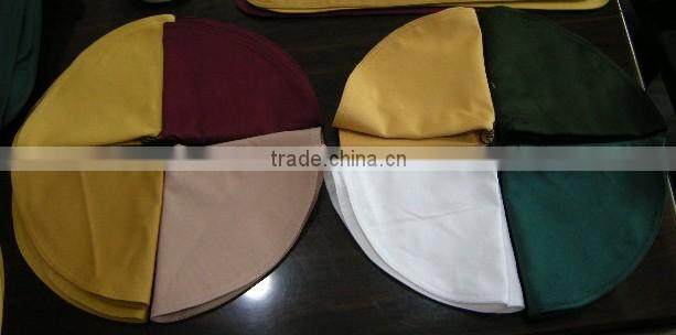 100% cotton double layers hotel buffet place mat embroidered logo dining table mat tray mat