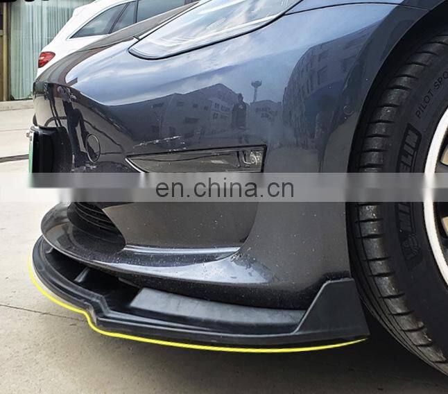 car exterior accessories carbon fiber spillter for tesla