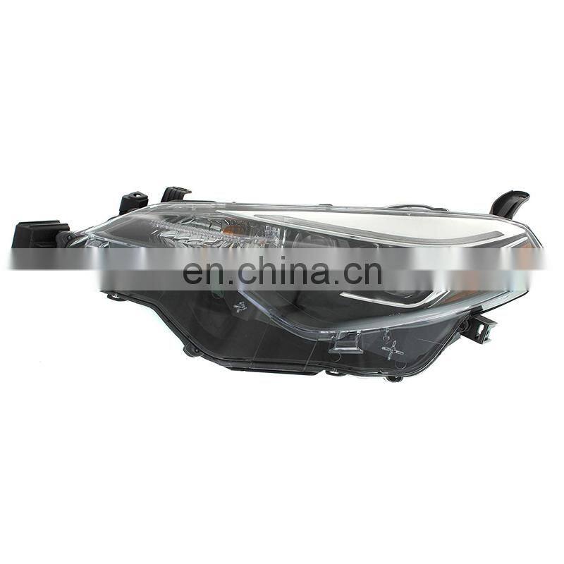 Car body parts halogen xenon headlight headlamp for Corolla usa version SE LE XSE 2017 2018 2019