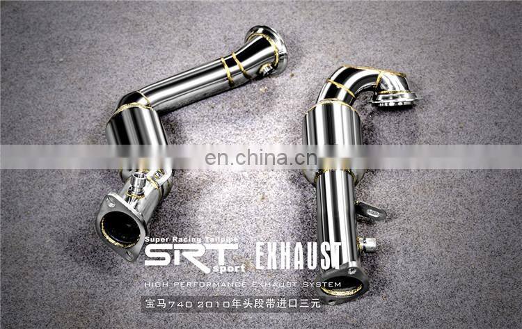 electric exhaust valve for bmw 7 series 740 exhaust system catback with quad double tip