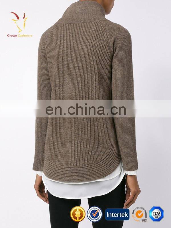Turtleneck 7GG Winter Thick Cashmere Pullover Sweater for Lady