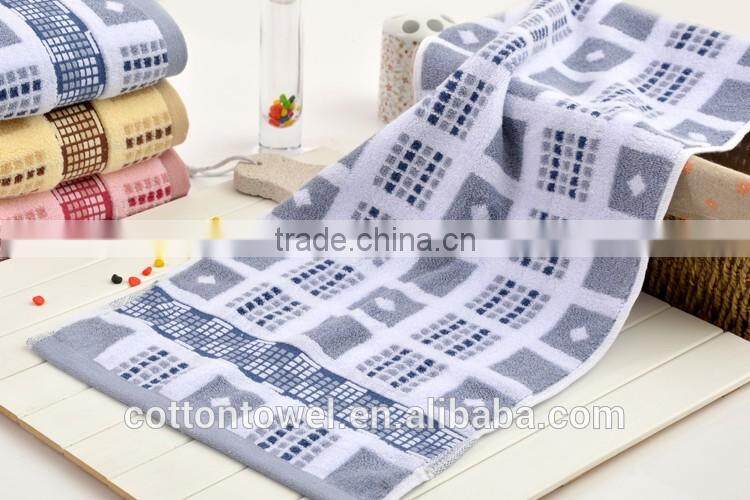 wholesale 100% cotton yarn dyed striped soft face towel