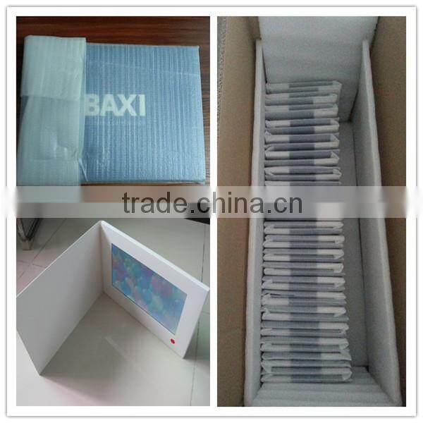 Popular design 10.1inch video greeting cards lcd video business cards video brochure card for invitation